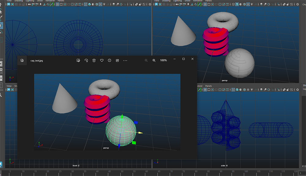MAYA Pythonスクリプトでビューポートのスクリーンショットを撮る方法 | liquidjumper